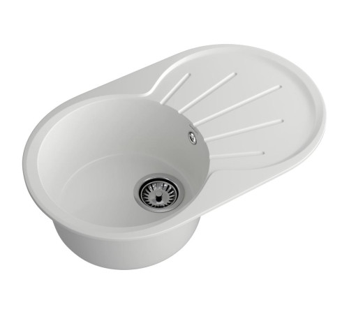 Кухонная мойка GranFest RONDO 750L, иней