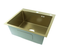 Мойка для кухни Fmark FSC5050Q, матовое золото