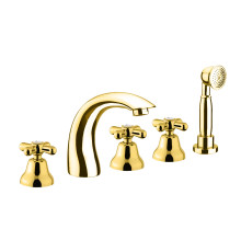 Смеситель на борт ванны Fiore MARGOT 26OO0608, золото