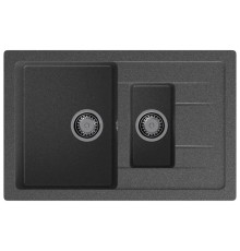 Кухонная мойка GranFest QUADRO 775KL, графит