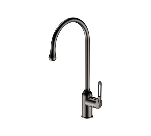 Смеситель для кухни Haiba HB41830-3, оружейная сталь