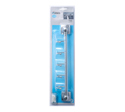Планка с пятью крючками FIXSEN KVADRO FX-61305B-5, хром