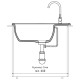 Кухонная мойка GranFest VERTEX 680L, графит