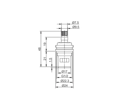 Кран-буксы 90° FRAP F52-13 (2 шт)