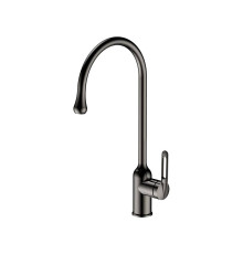Смеситель для кухни Haiba HB41830-3, оружейная сталь