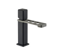 Смеситель для раковины Webert ONE-X OX830102441, черный/сталь