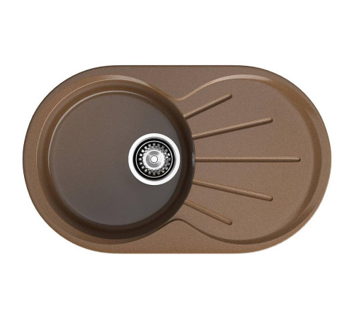 Кухонная мойка GranFest RONDO 750L, терракот