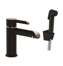 Смеситель для раковины с гигиеническим душем Haiba HB12805-7, черный