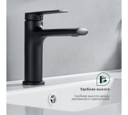Смеситель для раковины Splenka S50.10.06, черный