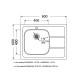Кухонная мойка UKINOX Иннова IND800.600 ---6C 0R-, 60*80