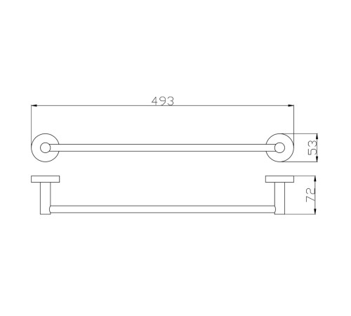Полотенцедержатель Rav Slezak COLORADO COA0701/45ZRL, розовое золото