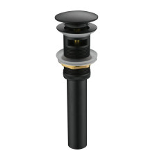 Донный клапан для раковины с переливом Maretti AC19P11560, черный