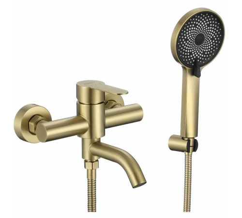 Смеситель для ванны Fmark FS8206C, матовое золото