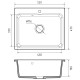 Кухонная мойка GranFest SMART 520, черный