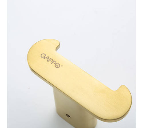 Крючок для ванной комнаты двойной GAPPO G30905-23, золотой сатин