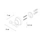 Крючок двойной Fixsen Bogema FX-78505A