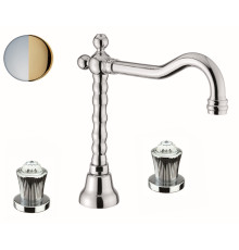 Смеситель для раковины Fiore VENERE SKY (SWAROVSKI®) 13CO0637, хром/золото
