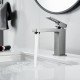 Смеситель для раковины Raffine F0196T, оружейная сталь