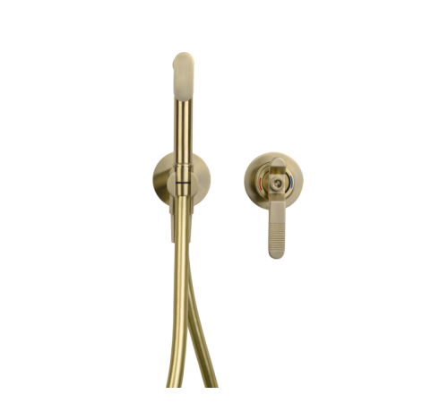 Гигиенический душ со смесителем Bronze de Luxe 1760'S 3253CG, матовое золото