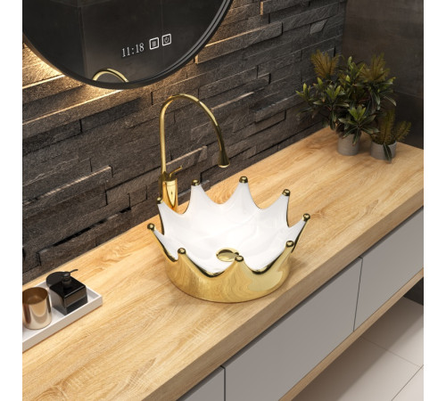 Раковина чаша Bronze de Luxe Queen 4042WG, золото