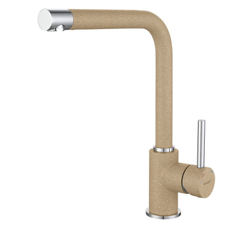 Смеситель для кухни GranFest 3651, песочный