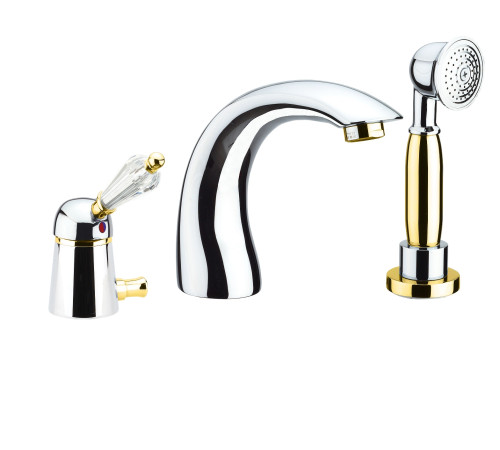 Смеситель на борт ванны Fiore IMPERIAL-SKY  (SWAROVSKI®) 82CO5105, хром/золото