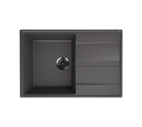 Кухонная мойка Ulgran Quartz Prima 750-09, мокрый асфальт
