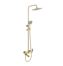 Душевая система Fmark FS8745-22C, матовое золото