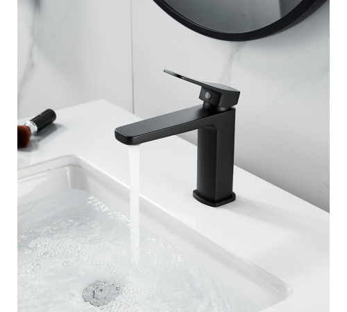 Смеситель для раковины Raffine F0199H, черный