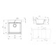 Кухонная мойка Grandex Aqua Comfort 500403, бежевый