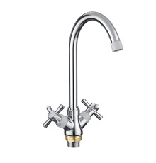 Смеситель для кухни FRUD R49118-7, хром/белый