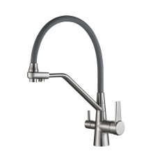 Смеситель для кухни Haiba HB76855-5, сталь