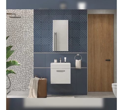 Тумба с раковиной подвесная Velvex Estea tp.EST.MOD.50.1Y, 50 см