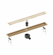 Душевой лоток TIMO Drain System DS230108/17, матовое золото