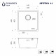 Кухонная мойка Grandex Aqua Optima 5011353, графит