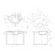 Кухонная мойка Ulgran Quartz Marta 1000-05, бетон