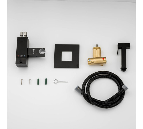 Гигиенический душ с термостатом GAPPO G7207-60, черный
