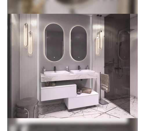 Тумба подвесная без столешницы Velvex Unit tp.UNI.80.1Y белый матовый, 80 см