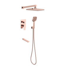 Душевая система встраиваемая 7в1 Voda Neva Rose Gold 7in1NVRG/VSET7in1NVRG, розовое золото