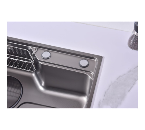 Мойка для кухни Fmark FSC6845Q, графит