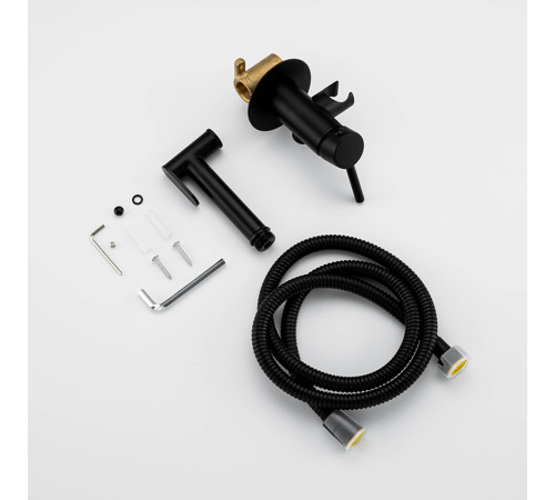 Гигиенический душ со смесителем FRAP F7505-6, черный