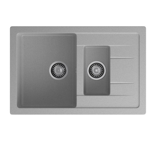 Кухонная мойка GranFest QUADRO 775KL, серый