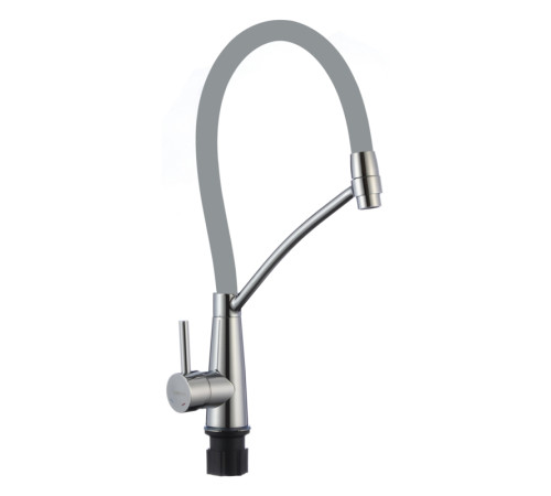 Смеситель для кухни с гибким изливом Fmark FS8255A-04, хром