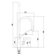 Смеситель для кухни с гибким изливом Fmark FS8255A-04, хром