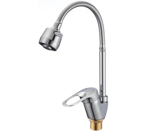 Смеситель для кухни с гибким изливом и режимом душ Savol S-T4304, хром