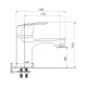Смеситель для раковины WesnaArt OCEAN OCE12-210, хром