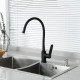 Смеситель для кухни с гибким изливом FRAP F4462, черный