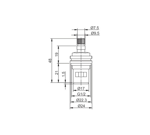 Кран-буксы 180° FRAP F52-12 (2 шт)