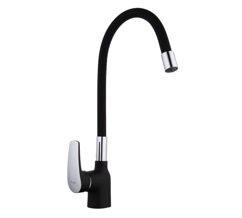 Смеситель для кухни с гибким изливом FRAP F4453-04, черный