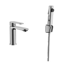 Смеситель для раковины с гигиеническим душем BELZ B12713, хром
